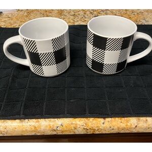 2 NWOT Coco & Kid Buffalo Print Coffee Cups or Soup Cups